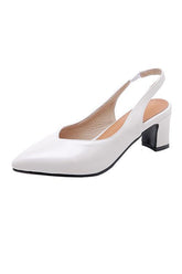 Pointed Toe Mid Heel Pumps Newgew