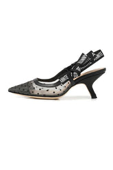 Mesh Dot Mide Heels Newgew