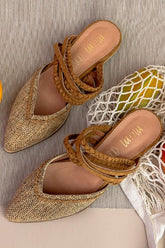 Weave Pointed Toe Flat Newgew