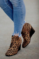 Side Slit Wedge Bootie Newgew