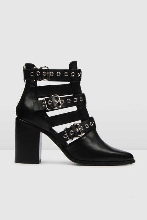 Hollow Buckle Ankle Boots Newgew