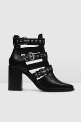 Hollow Buckle Ankle Boots Newgew