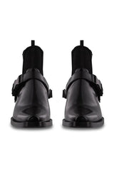 Darci Black Hi Shine Ankle Boots Newgew