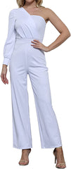 One Shoulder High Waist Rompers SD-Outlets