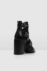 Hollow Buckle Ankle Boots Newgew