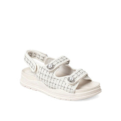 Thick Bottom Sweet Tweed Sandals Newgew