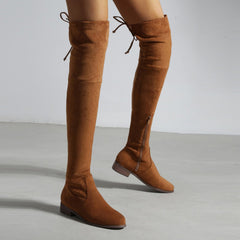 Low Heeled Round Toe Over-knee High Boots Newgew