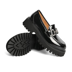 Retro Temperament Platform Loafers Newgew