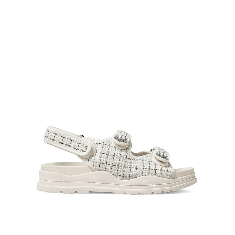 Thick Bottom Sweet Tweed Sandals Newgew