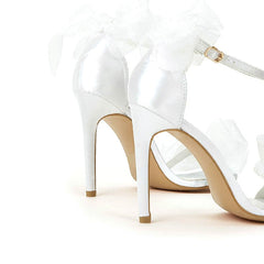 Bow Ankle Strap Heeled Sandals Newgew