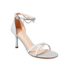 One-Word Belt With Chain Sandals Newgew