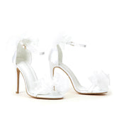 Bow Ankle Strap Heeled Sandals Newgew