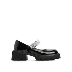 Heeled Crystals Strap Mary Jane Newgew