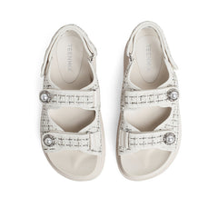 Thick Bottom Sweet Tweed Sandals Newgew