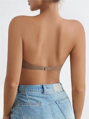 Anti Slip Strip Backless Strapless Wireless Basic Bra NewGew
