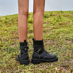 British Style Mid-thigh Thick-soled Martin Boots Newgew