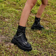 British Style Mid-thigh Thick-soled Martin Boots Newgew