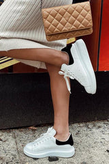Lace Up White Sneakers Newgew