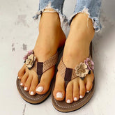 Flower Design Flat Sandals Pairmore
