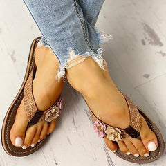 Flower Design Flat Sandals Pairmore