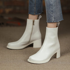 Faith Round Toe Low Heeled Ankle Boots NEW GEW