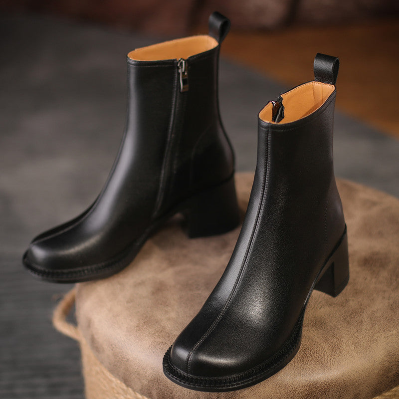 Faith Round Toe Low Heeled Ankle Boots NEW GEW