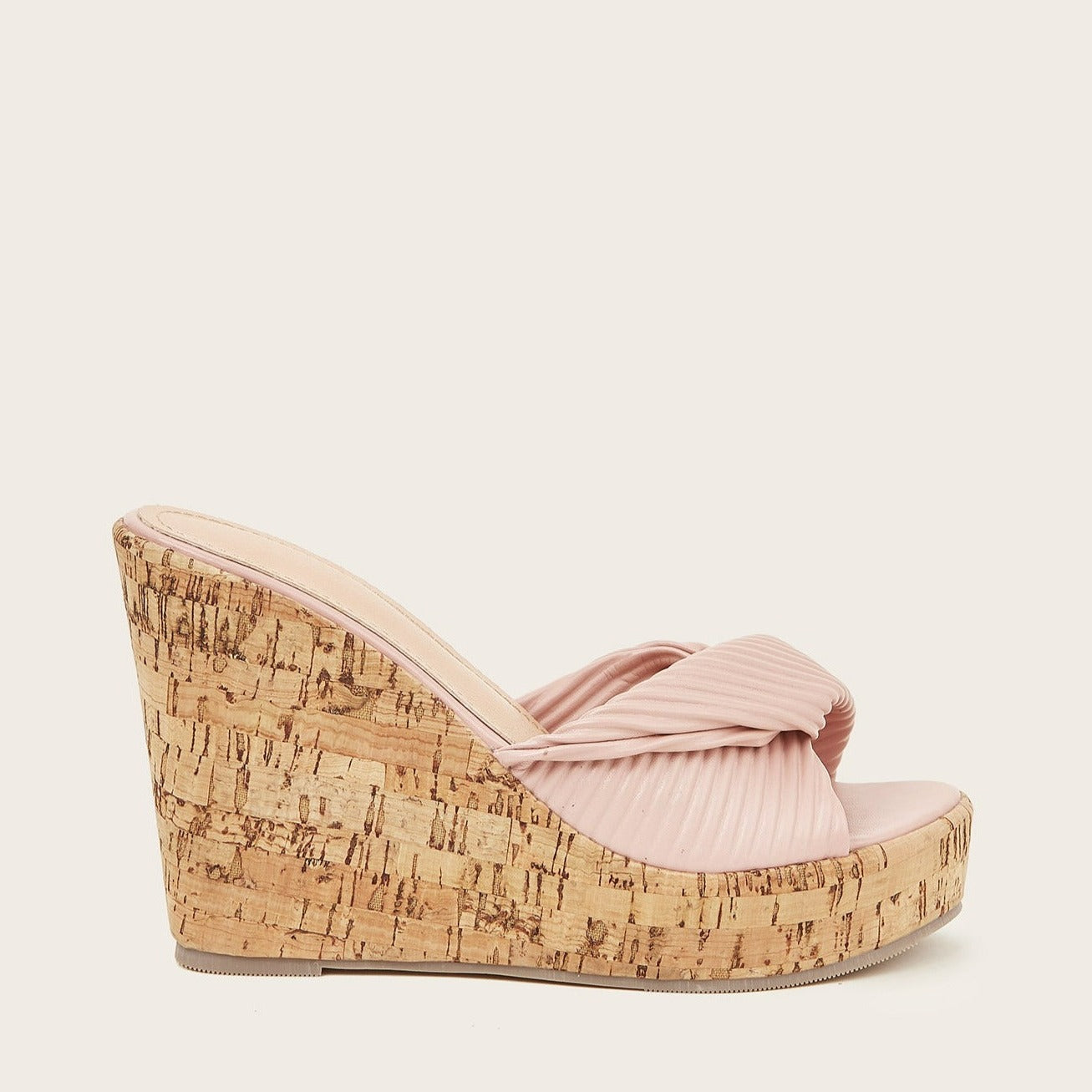 Newbella	Wedge Wrinkle Sandals Newgew