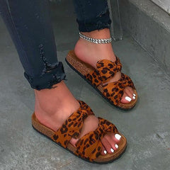 Comfy Double Bowknot Slip On Sandals Pairmore