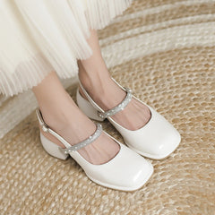 Chunky Rhinestones Mary Janes Newgew