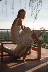 Tassel Hem Crochet Knit Cover Up Dress Newgew