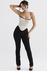 Uvula Off-White Satin Corset Newgew