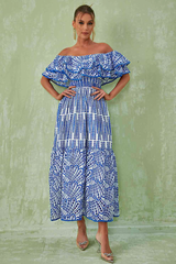 Tulum Off Shoulder Eyelet Dress Newgew