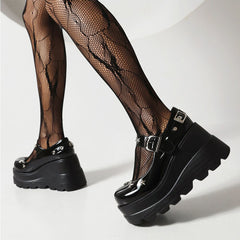 Wedge Heel Flats Shoes Newgew