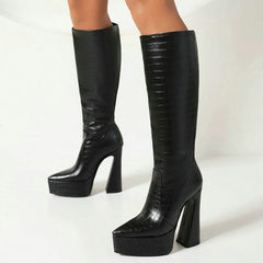 Women Knee High Boots Newgew