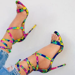 Lace-Up Closure Single Sole Heels Pairmore