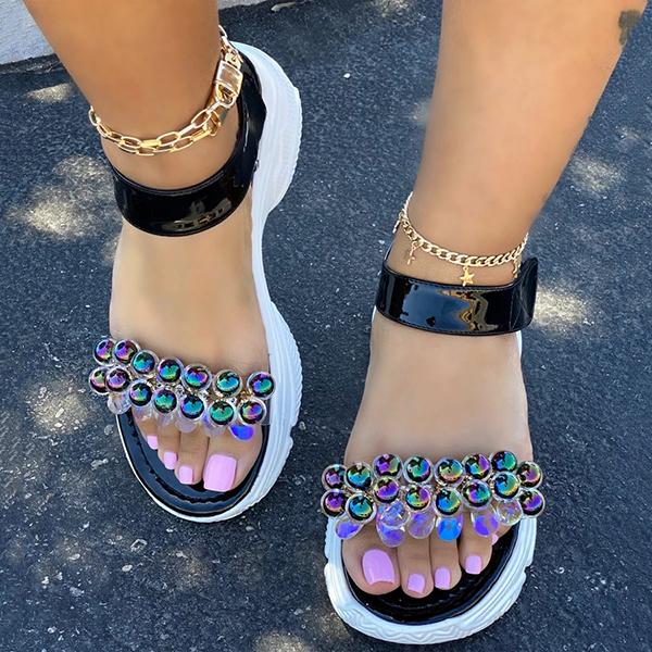 Cute Beans Velcro Side Closure Sandals Pairmore
