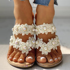 Studded Toe Post Flat Slipper Pairmore
