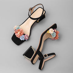Betty Floral Ankle Strap Sandals Newgew