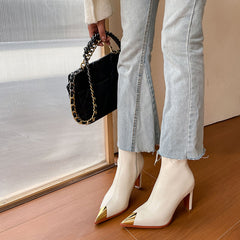 Fable Cap Toe Boots Beige NEW GEW