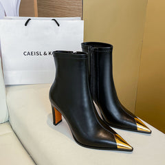 Fable Cap Toe Boots Black NEW GEW