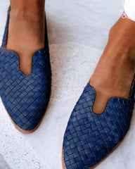 Solid Esparto Upper Flat Sandals Newgew