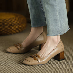 Nastya Low Heel Loafers Newgew
