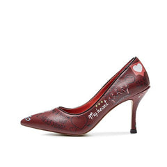 Berna Emoji Print Heels Newgew