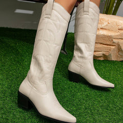 Western Cowboy Embroidered Boots Newgew