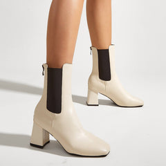 Chunky Heel Short Boots Newgew