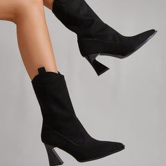 Pure Color Minimalist Short Boots Newgew