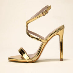 Minimalist Ankle Strap Heel Sandals Newgew