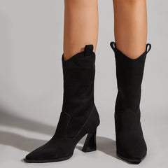 Pure Color Minimalist Short Boots Newgew