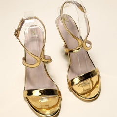 Minimalist Ankle Strap Heel Sandals Newgew