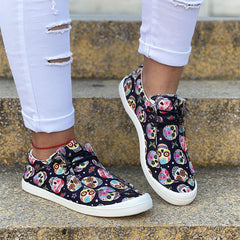 Halloween Pumpkin Flat Casual Sneakers Newgew